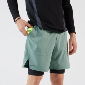 Мужские теннисные шорты 2-в-1 - Artengo rmic Verdín / Черный