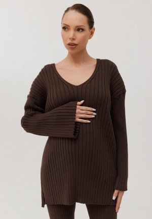 Пуловер Woolook. Цвет: коричневый