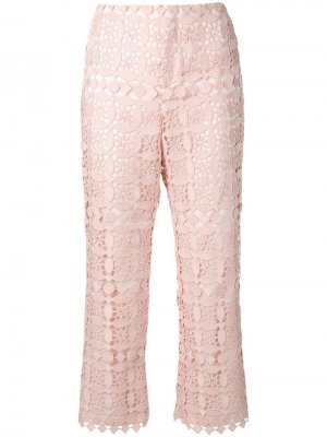 Укороченные кружевные брюки Sly010. Цвет: розовый