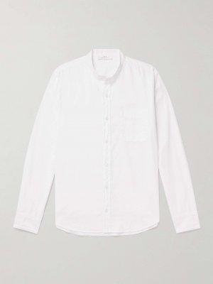 Хлопковая оксфордская рубашка с воротником-стойкой , белый Save Khaki United