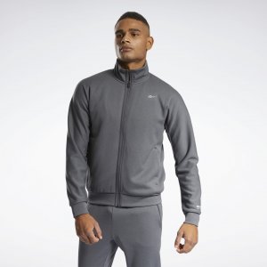 Спортивная куртка DMX Polyester Knit Reebok. Цвет: dark grey heather