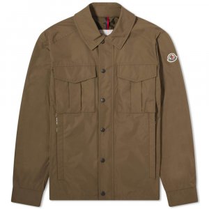 Куртка-рубашка Frema Micro Soft Nylon, зеленый Moncler