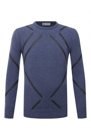 Кашемировый свитер Il Borgo Cashmere. Цвет: синий