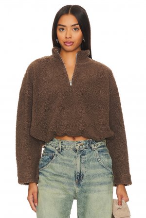 Пуловер Sherpa Half Zip, коричневый LNA
