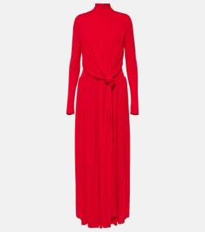 Платье макси meret из креп-джерси с драпировкой, красный Proenza Schouler