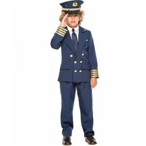 Детский костюм пилота (9202) 116 см VENEZIANO. Цвет: синий/мультиколор/микс