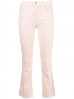 Укороченные расклешенные джинсы J Brand. Цвет: розовый