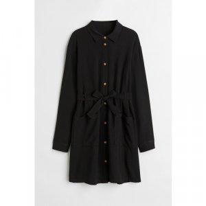 Платье , размер 164, черный H&M. Цвет: черный