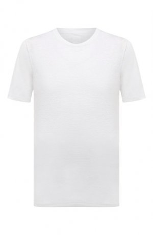 Льняная футболка 120% Lino. Цвет: белый