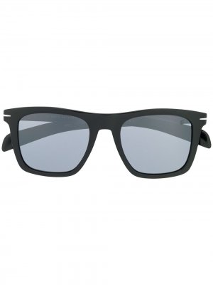 Солнцезащитные очки в прямоугольной оправе Eyewear by David Beckham. Цвет: черный