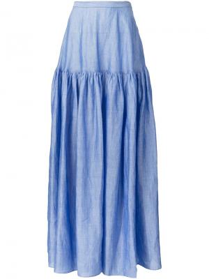 Пышная юбка макси Co. Цвет: синий