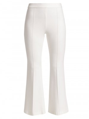 Укороченные расклешенные брюки без застежек , белый Rosetta Getty