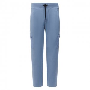 Хлопковые брюки-карго Gran Sasso. Цвет: голубой