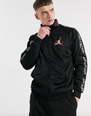 Черная спортивная куртка с логотипом Nike Jumpman Air-Черный Jordan