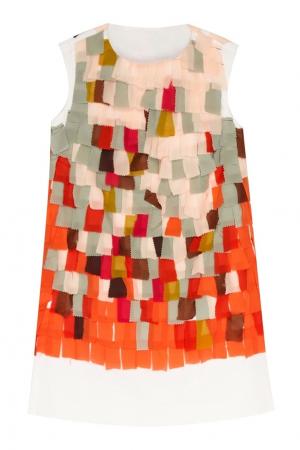 Платье из хлопка и шелка Vardoui Nazarian. Цвет: multicolor