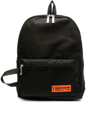 Рюкзак с нашивкой-логотипом Heron Preston. Цвет: черный