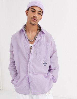 Фиолетовая рубашка с длинным рукавом -Фиолетовый Jaded London