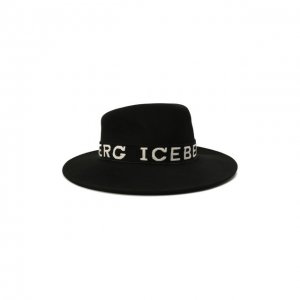 Шерстяная шляпа Iceberg. Цвет: чёрный