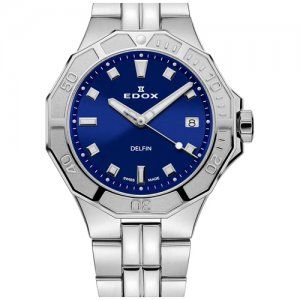 Наручные часы Delfin 53020 3M BUN Edox. Цвет: синий