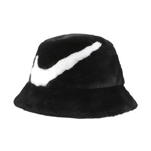 Кепка Apex Faux Fur Swoosh Bucket Hat 'Black', черный Nike