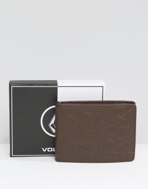 Бумажник Volcom. Цвет: коричневый
