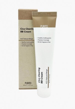 BB-Крем Purito Cica Clearing BB Cream #23 (натуральный бежевый), 30 ml. Цвет: бежевый