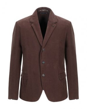Пиджак THINPLE. Цвет: темно-коричневый