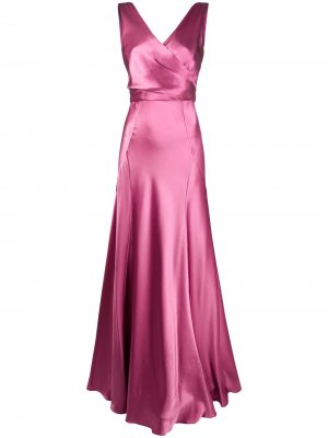 Длинное платье Alberta Ferretti. Цвет: розовый