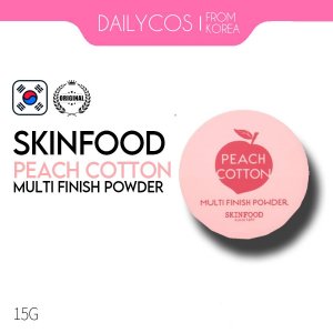 [SKINFOOD] Персиковая хлопковая универсальная пудра 15г Skinfood