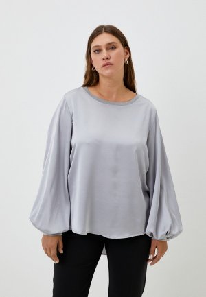 Блуза Rinascimento CURVY. Цвет: серебряный