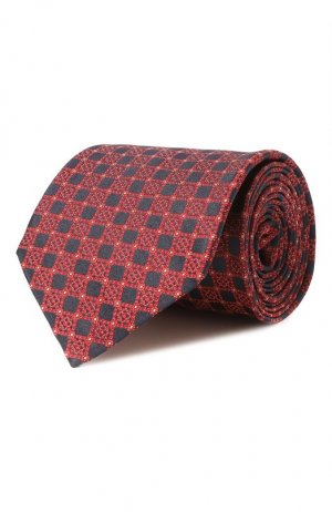 Шелковый галстук Stefano Ricci. Цвет: красный