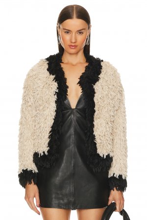 Куртка Power Trip Faux Fur, цвет Cream & Black Le Superbe