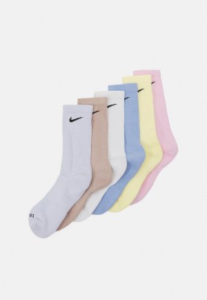 Спортивные носки EVERYDAY PLUS CUSH CREW UNISEX 6 PACK , цвет cobalt bliss/black/citron tint/pinkfoam Nike