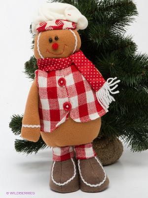 Снеговик Пончик подвеска Holiday Classics. Цвет: коричневый, красный, белый
