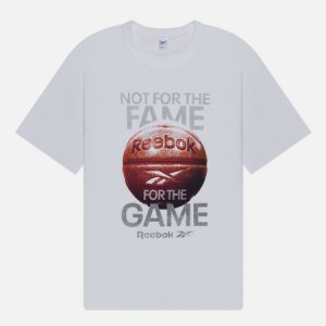 Мужская футболка Basketball Fame Reebok. Цвет: белый