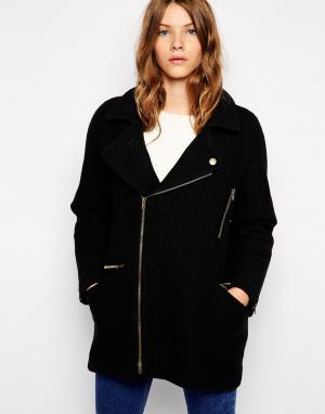 Oversize-пальто в байкерском стиле Cooper & Stollbrand