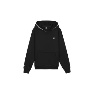 Пуловер с капюшоном и логотипом, топы унисекс заниженными плечами, черный AMT03340-BK New Balance
