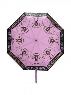 Зонт с логотипом Moschino. Цвет: розовый