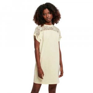 Короткое платье Lace, бежевый Urban Classics
