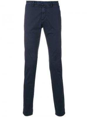 Прямые брюки-чинос Briglia 1949. Цвет: синий