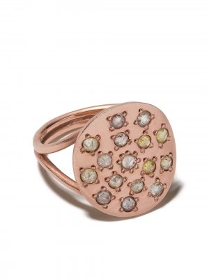 Кольцо Orbital из розового золота с бриллиантами Brooke Gregson. Цвет: золотистый