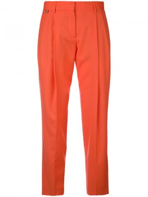 Прямые брюки со складками Paul Smith. Цвет: жёлтый и оранжевый