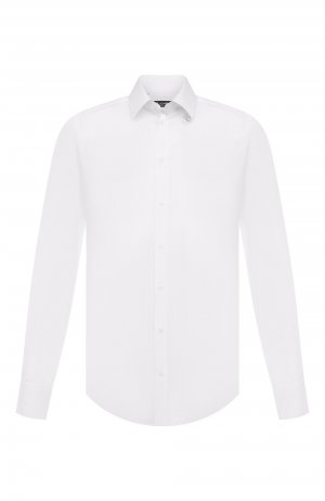 Хлопковая сорочка Dolce & Gabbana. Цвет: белый