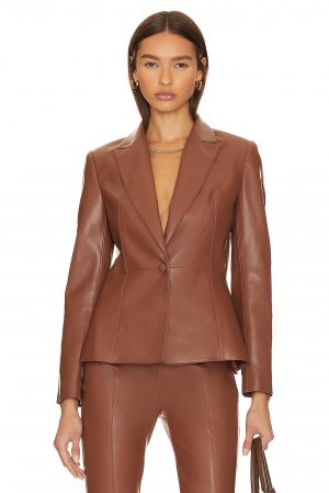 Пиджак Leather, цвет Caramel BCBGMAXAZRIA