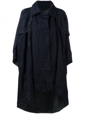 Oversized high-low hem coat Vivienne Westwood Anglomania. Цвет: синий