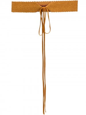 Вязаный ремень со шнуровкой Missoni. Цвет: золотистый