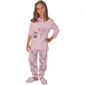 Пижама для девочки 36-38р Giotto. Цвет: розовый