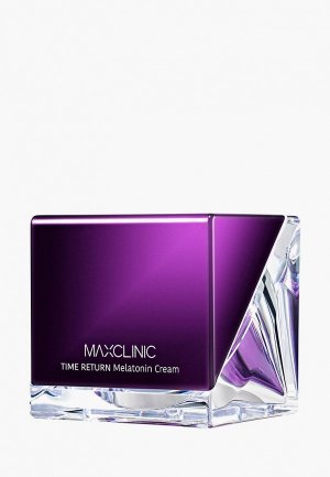 Крем для лица Maxclinic Time Return Melatonin Cream с мелатонином восстанавливающий, 60 мл. Цвет: белый