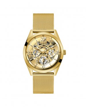 Мужские часы Tailor GW0368G2 со стальным и золотым ремешком , золотой Guess