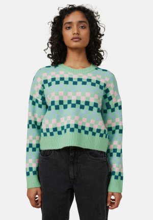 Вязаный свитер BLONDIE CREW NECK , цвет checkerboard stripe lively green Cotton On